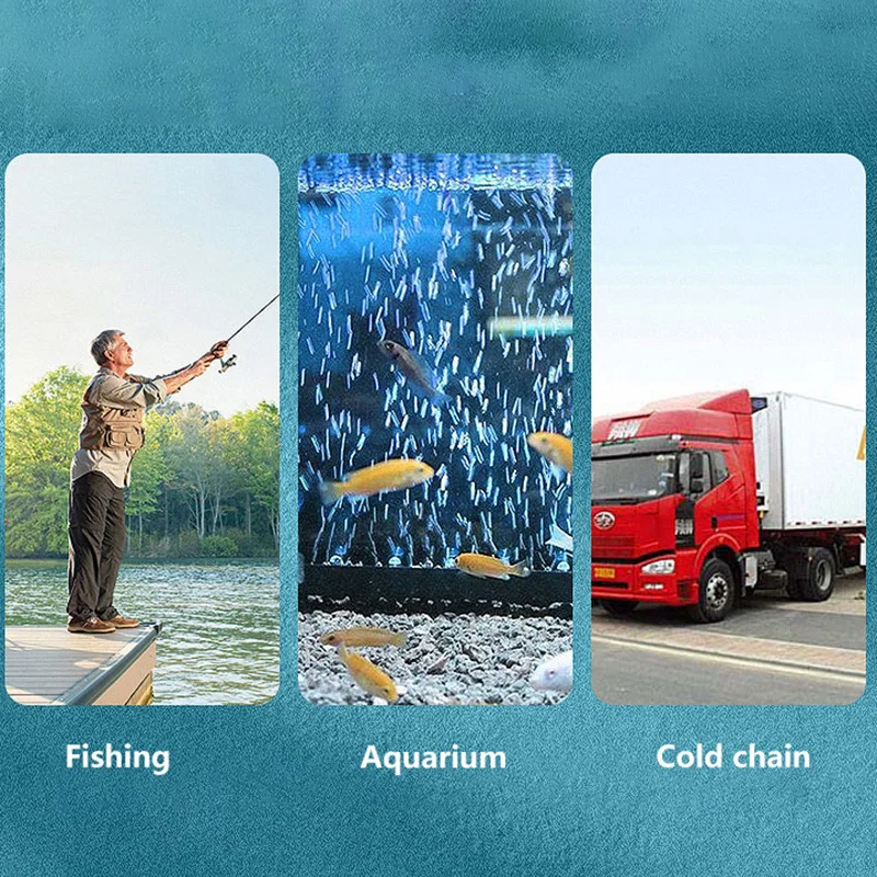 Bomba de oxígeno portátil para exteriores, máquina de aire de doble propósito, recargable por Usb, accesorios de aireador de pesca silencioso - imagen 5