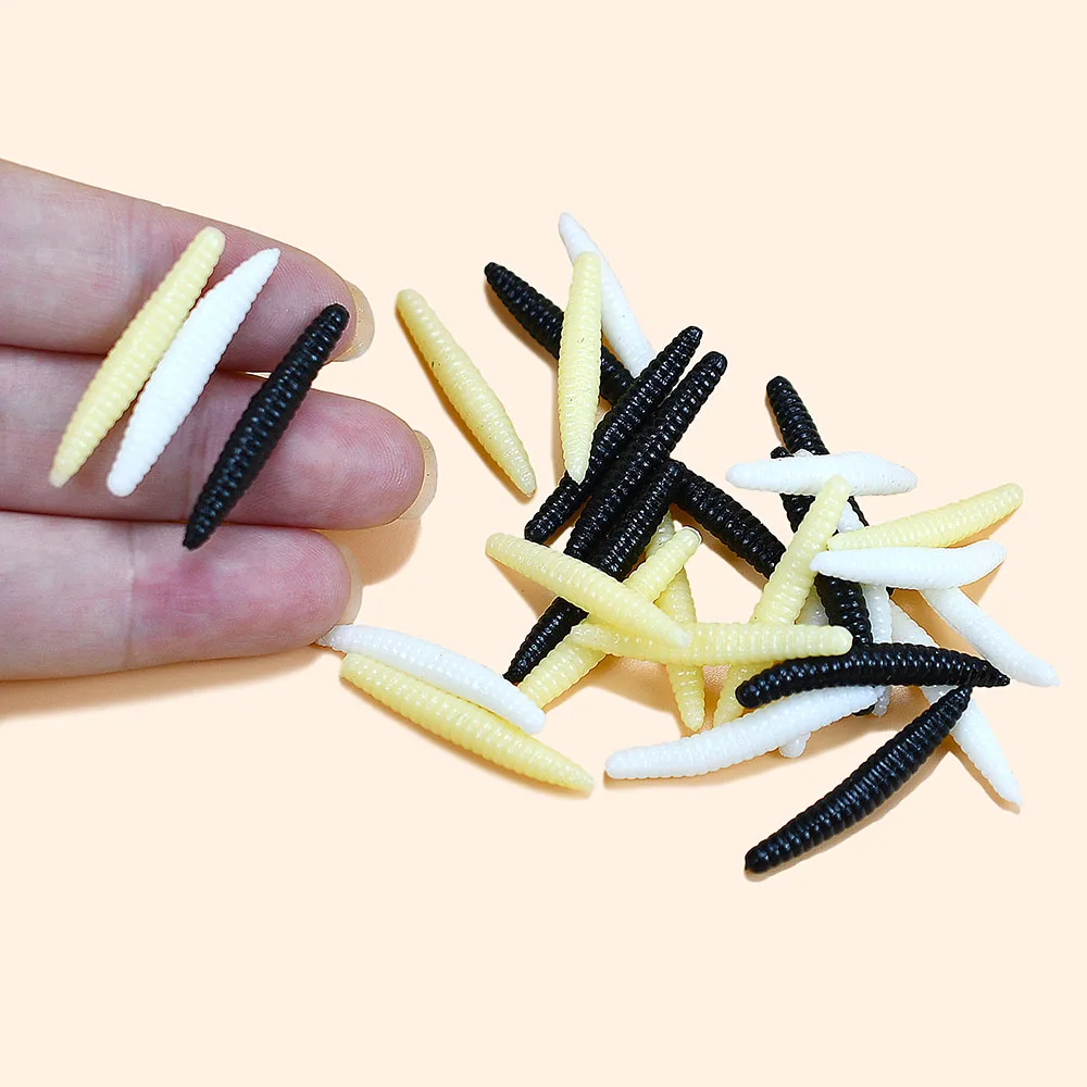 60 unids/pack 30mm lombriz biónico gusano simulado plástico suave señuelos pesca de lubina Senko larvas gusanos cebo de pesca señuelo - imagen 3