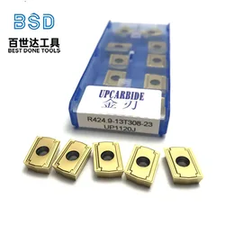 Insertos de carburo R424.9-13T308-23 para perforadoras y fresadoras de orificios profundos |   Se adapta a piezas de trabajo de hierro fundido/acero