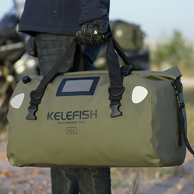 Bolsa de equipaje grande impermeable 40L-66L con válvula de escape, adecuada para acampar, motocicletas, pescar, viajar: deportes universales - imagen 5