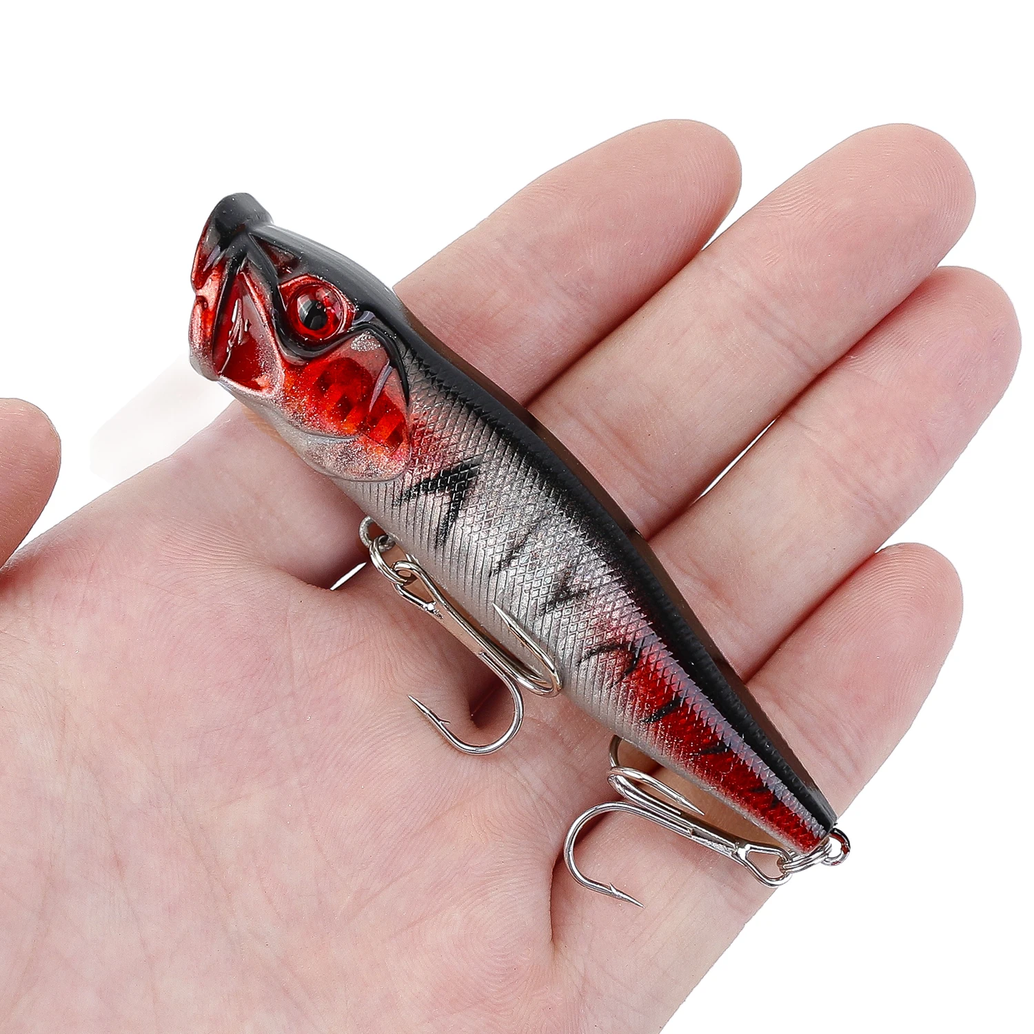 Señuelos de Pesca Popper, 9cm, 12,5g, TopWater, alta calidad, cebos duros, Crankbaits Isca, aparejos de pesca artificiales, 1 piezas - imagen 5