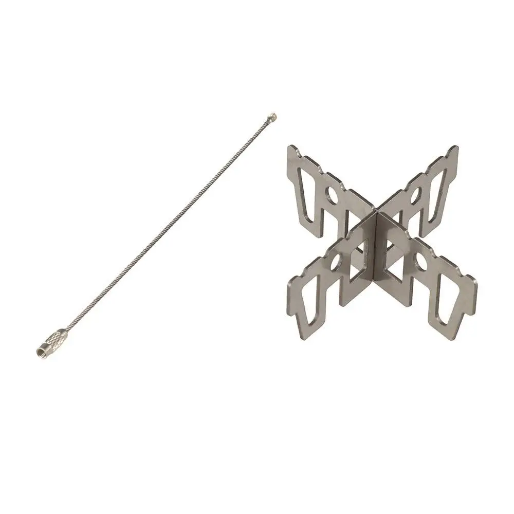 Estufa de Alcohol portátil para exteriores con soporte, Mini estufa de Camping de acero inoxidable a prueba de viento, mangos plegables, utensilios de cocina - imagen 3