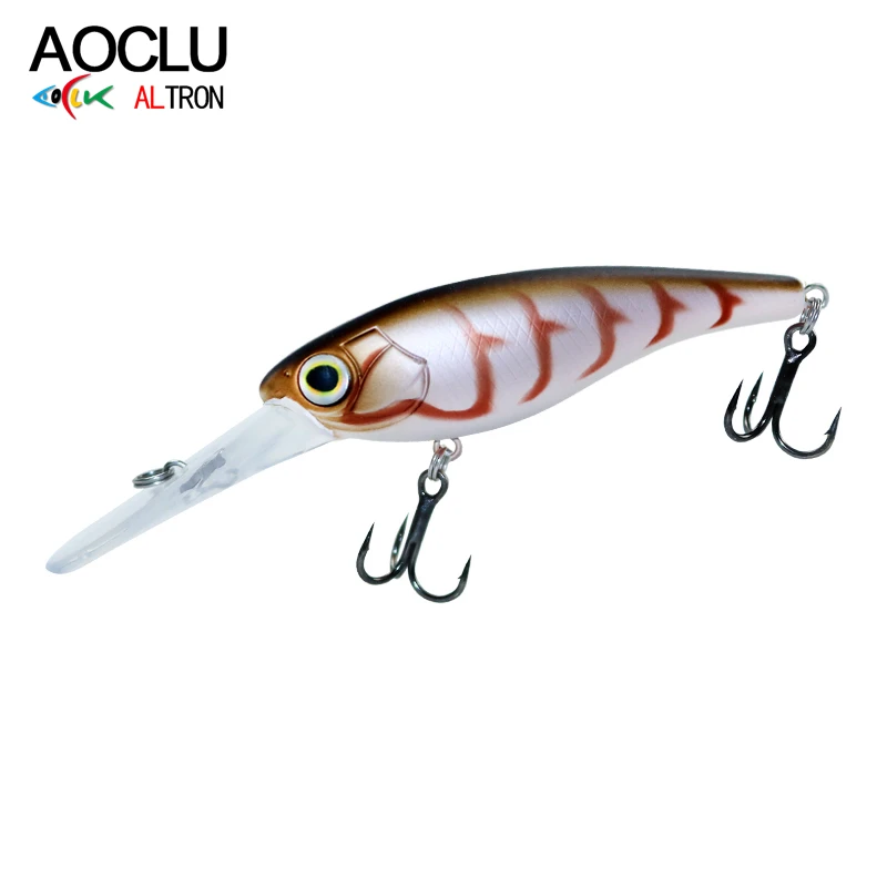 AOCLU suspensión Jerkbait Crankbait Minnow 60mm 6g 70mm 10g Shad cebo duro Deep Diver profundidad 2-4m señuelo de pesca de fundición larga - imagen 5