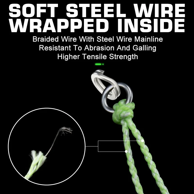 OBSESSION【HK024】Anzuelo de pesca de alambre de acero inoxidable de teflón, anzuelo de doble asistencia de fregadero rápido, anzuelos de plantilla con brillo UV, anzuelo de mar en alta mar - imagen 4