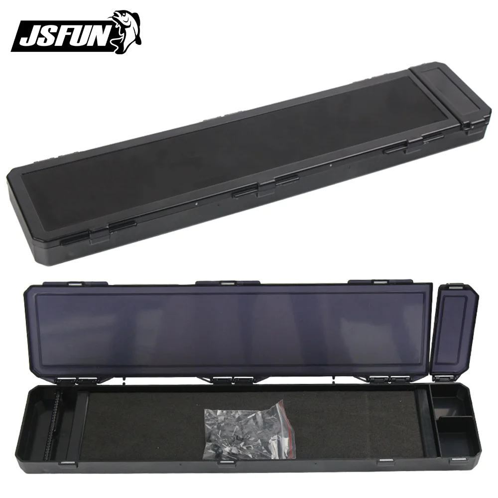JSFUN-caja de aparejos de pesca de carpa, tablero de aparejo de pelo rígido con pines, caja de aparejo de pesca de carpa, billetera, caja de almacenamiento, accesorios de pesca