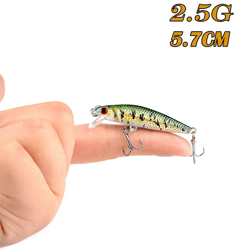 Señuelo de pesca sumergible, cebo falso de fundición superlarga, 2,5G/5,7 CM, Micro materia duro - imagen 2