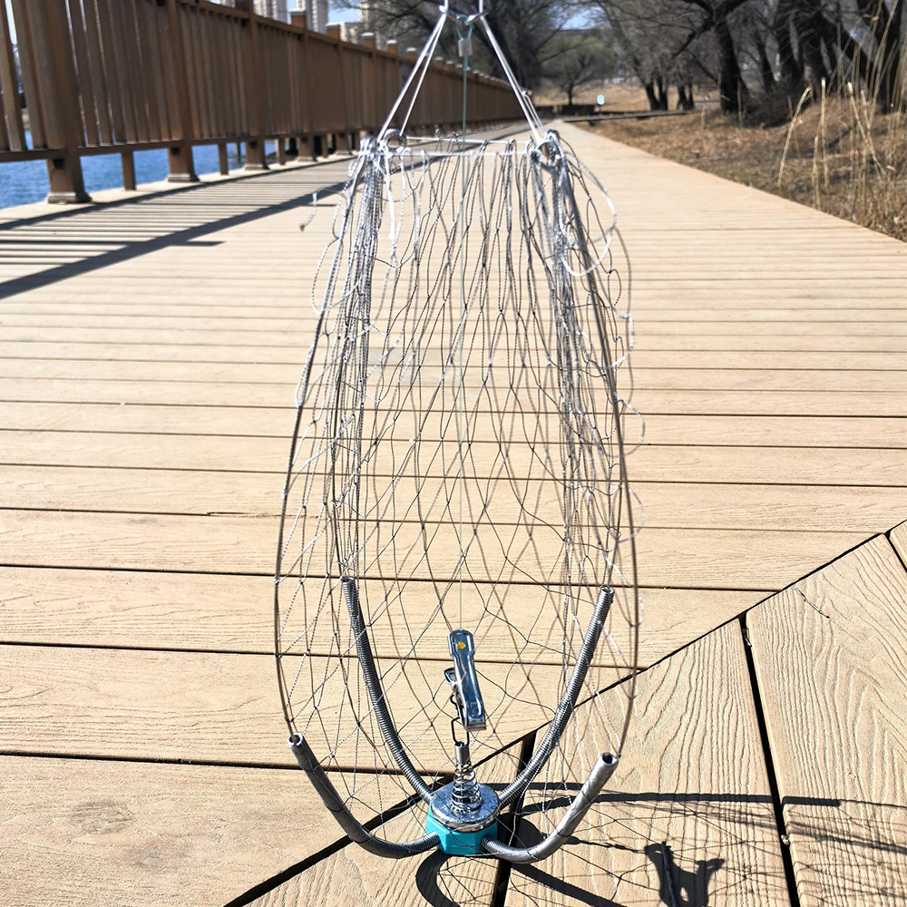 Nasa plegable para cangrejos – Alambre antimordida 60 cm