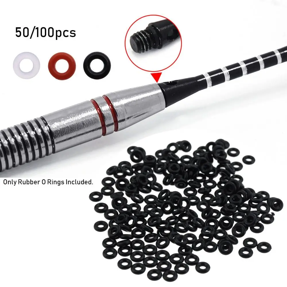 Junta tórica de goma para caza, arandelas de agarre, vástagos/vuelos, puntas de flecha, Cabeza ancha, accesorios de reemplazo, 50/100 unidades por juego - imagen 2
