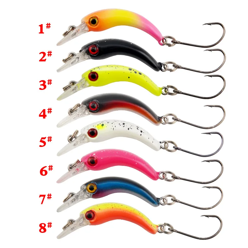 Cebo de pesca de piezas, balancín de pesca flotante, Micro objeto, 1,4g/4cm, cebo duro de plástico falso para trucha, Jerkbait, Crankbait, aparejos de lubina - imagen 2