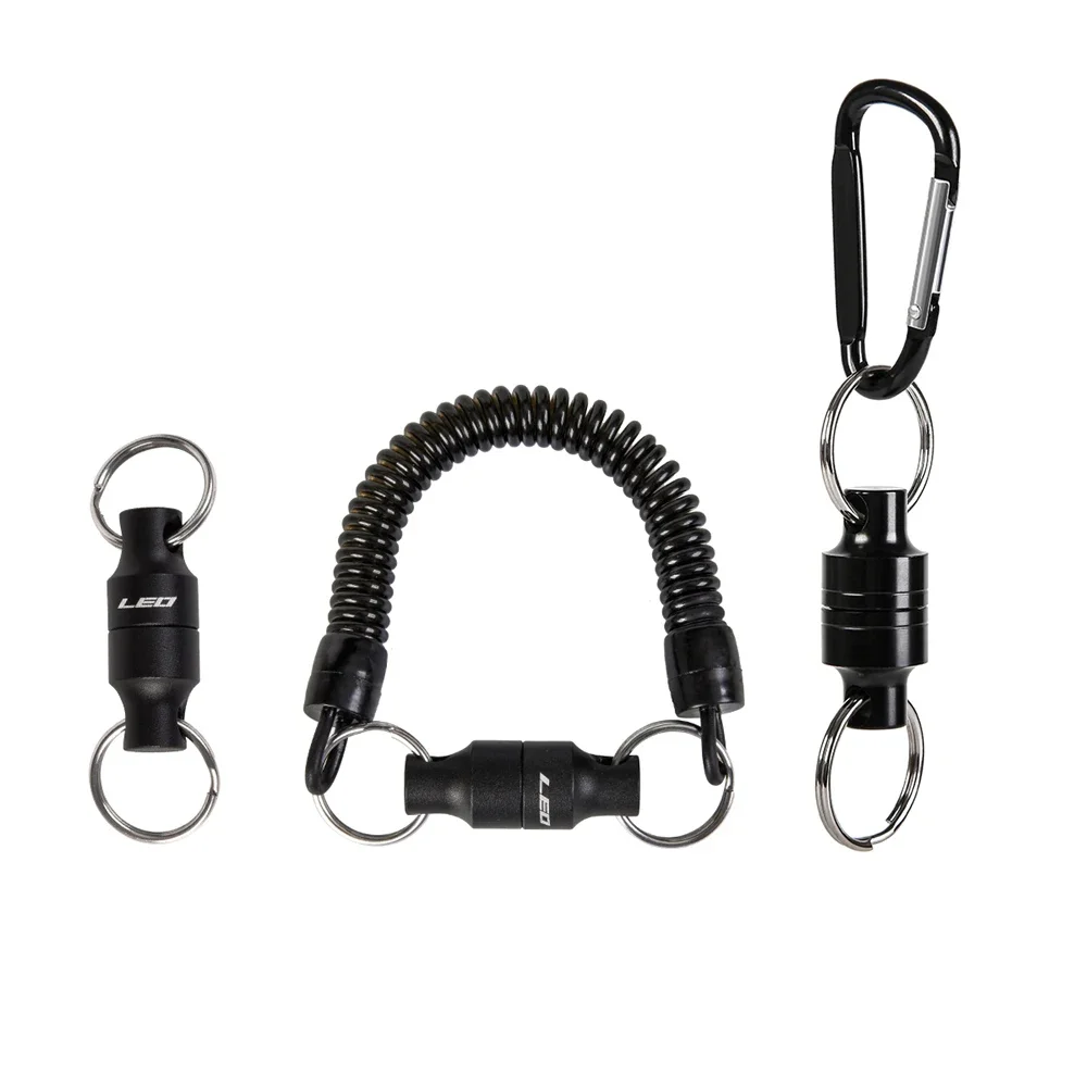 Soporte magnético de liberación de red de pesca con mosca, hebilla colgante, engranaje de red magnética, herramienta de pesca, aparejos de pesca, cuerda de retención de agarre de pescado - imagen 3