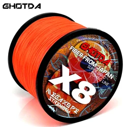 Ghotda hilo trenzado ocho hebras PE señuelo