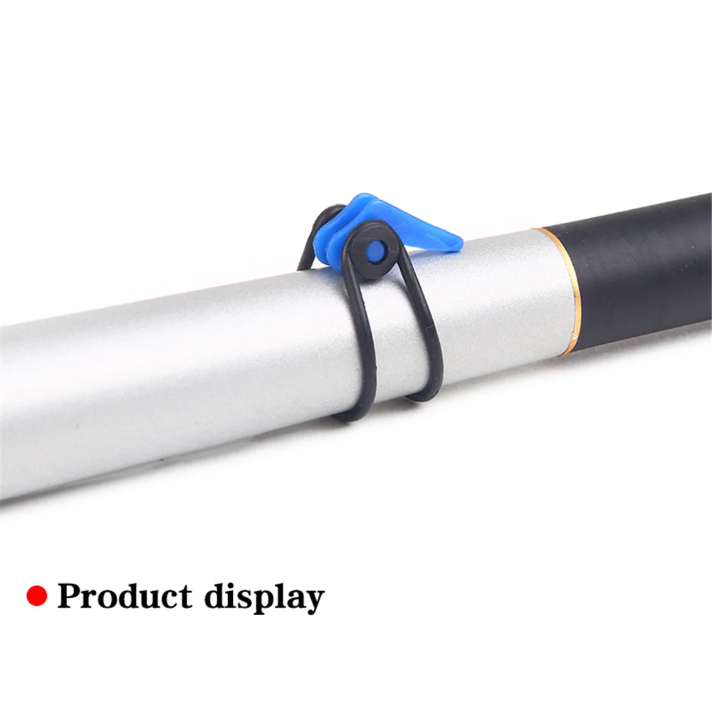 10 unids/lote de anzuelo de pesca de plástico portátil, soporte seguro para caña de pescar, herramienta para caña, accesorios de soporte de seguridad para fundición de cebo - imagen 5