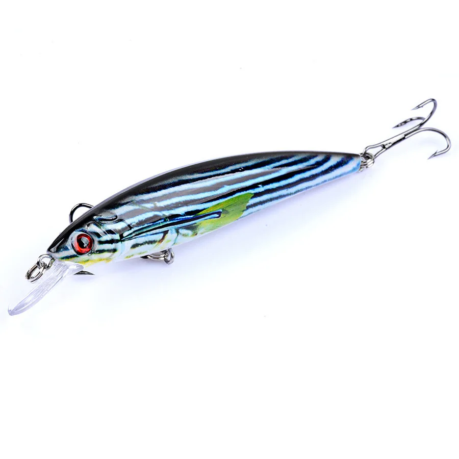 6 uds Jerkbait Minnow Crankbaits juego de Señuelos de Pesca aparejos cebo duro Wobblers artificiales para Lucio Trolling ojos 3d peces Swimbait - imagen 4