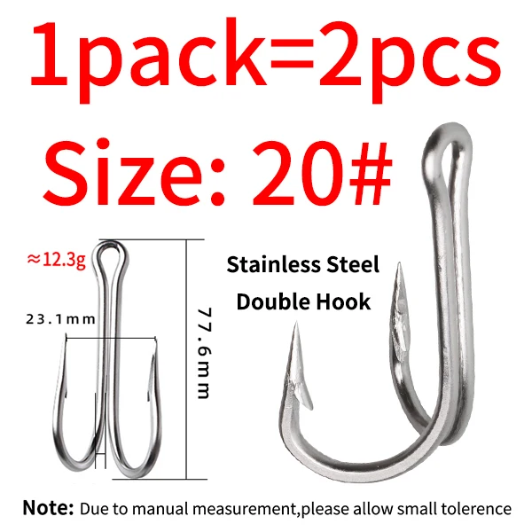 2 Hooks Size 20