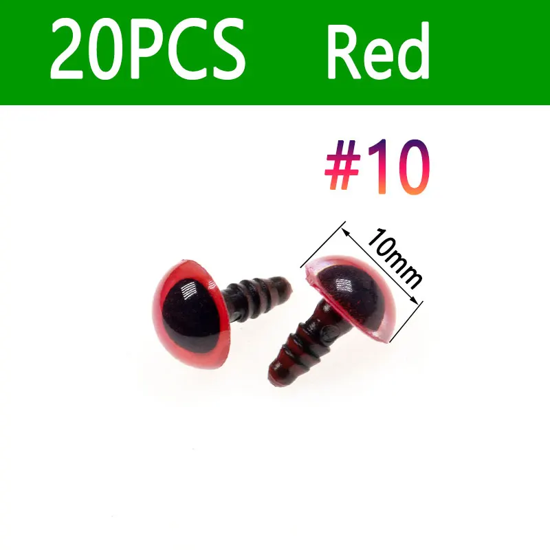 20pcs Red Size 10