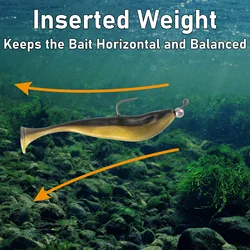 Anzuelos Jig Head Ponderados para Swimbait – Lubina y Trucha