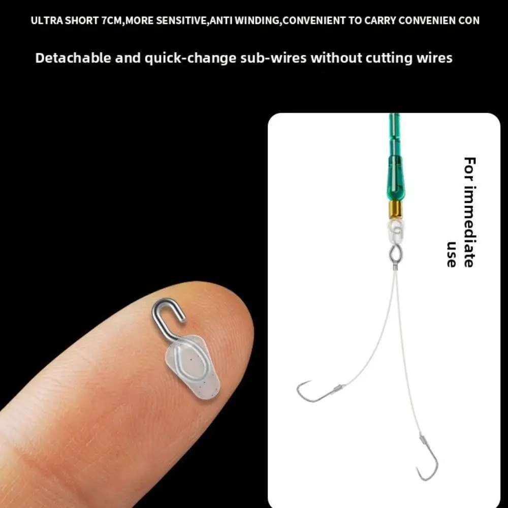 100 unids/lote diseño rodante giratorios de pesca tipo a presión enlace rápido conector rodante Material duradero accesorios de aparejos de pesca - imagen 3