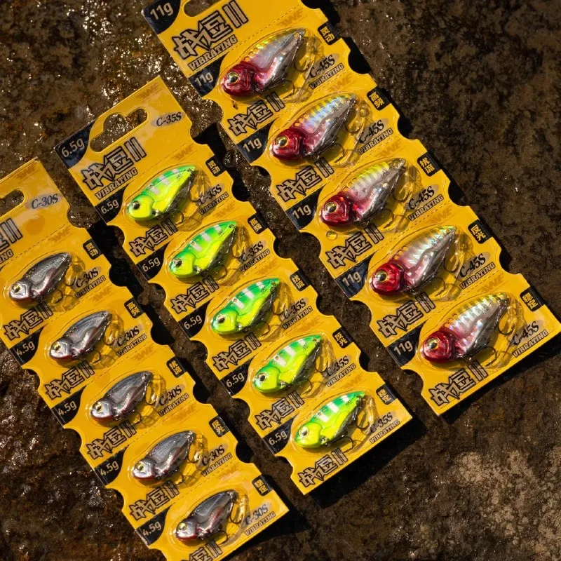 5 uds 2025 nuevo EWE Zhandou2 capa de natación completa tiro largo VIB señuelo de pesca 4,5g/6,5g/11g Wobbler Artificial cebo duro para lubina - imagen 4