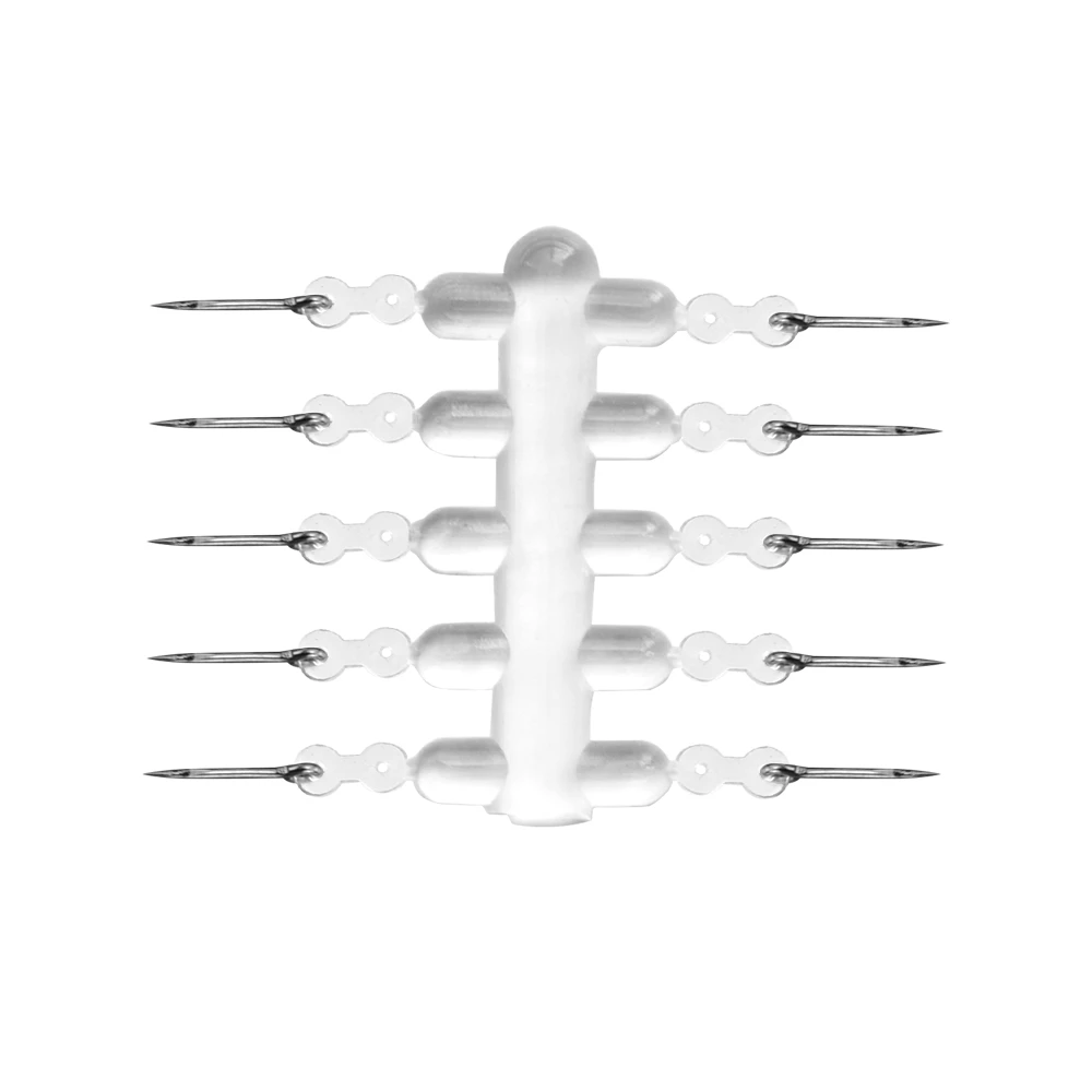 Pinchos de Metal para cebo, accesorios de pesca de carpa, pasador de Boilies con topes transparentes, aparejo de pelo de goma para maíz Ronnie, 10 unidades - imagen 5
