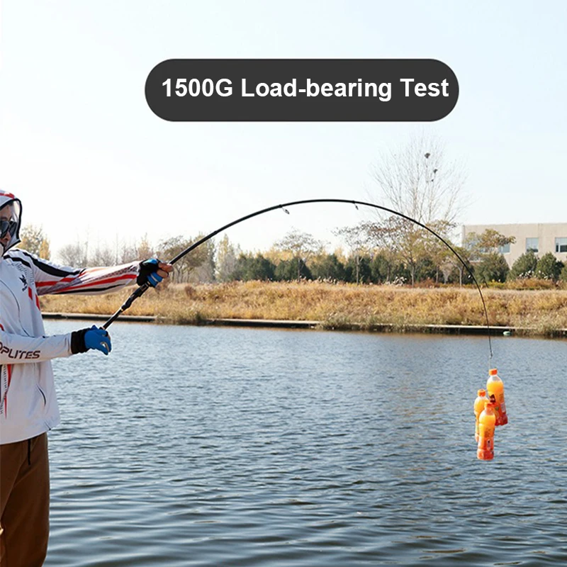 Caña de pescar con señuelo Baitcasting de alto carbono, caña de pescar portátil ultracorta, longitud de tela de 41cm y 42cm, adecuada para todas las aguas - imagen 3