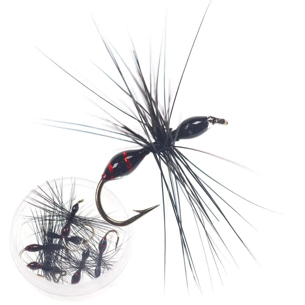 Wifreo-señuelo de pesca con mosca seca para trucha, anzuelos de púas de 8 piezas, señuelo de insectos artificiales, arcoíris - imagen 2