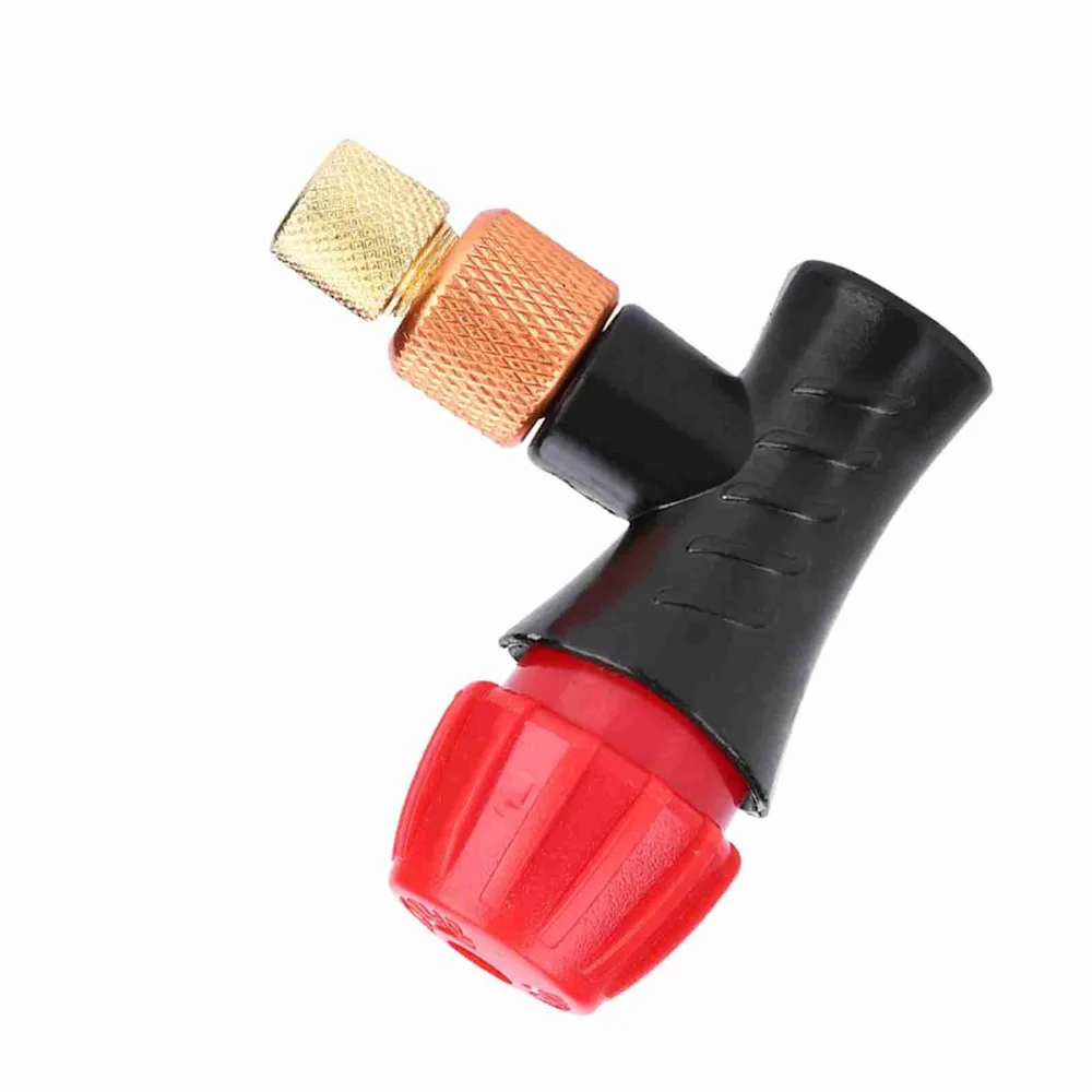 Inflador de válvula de bicicleta portátil, Mini cabezal de inflado de válvula de bicicleta de boca estadounidense/francesa, cabezal de válvula de bicicleta compacto de inflado rápido - imagen 3