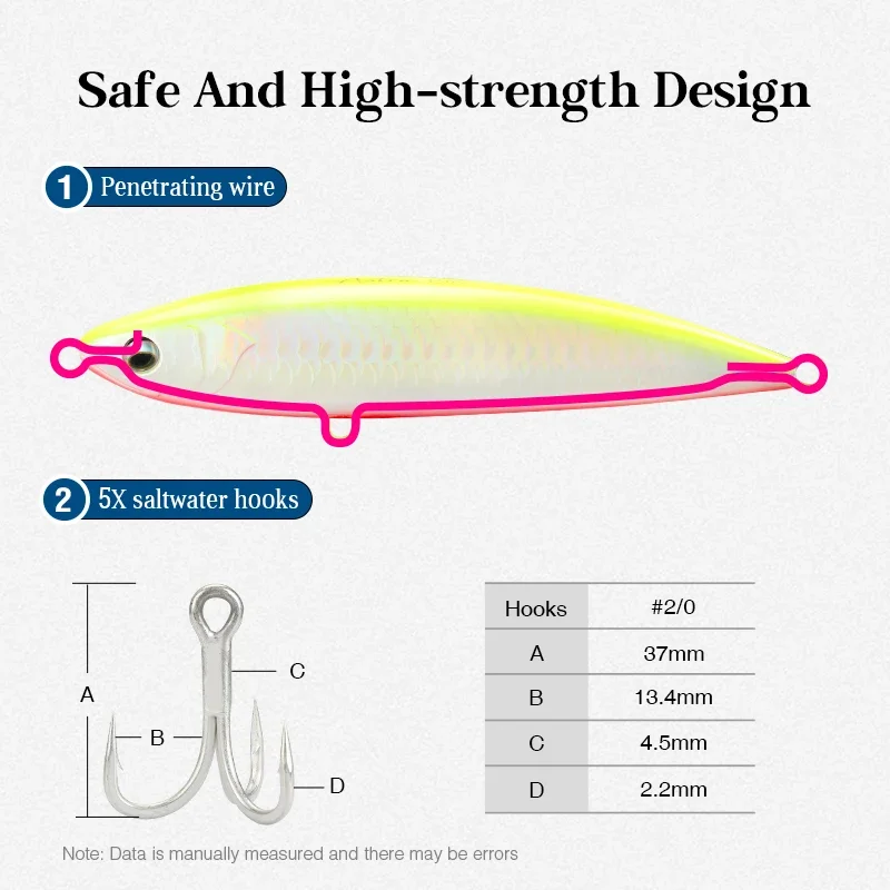 TSURINOYA lápiz que se hunde 150mm 75g señuelo de pesca pesada ASTRA 150S juego grande en alta mar cebos duros artificiales pesca en el mar Stickbait - imagen 4