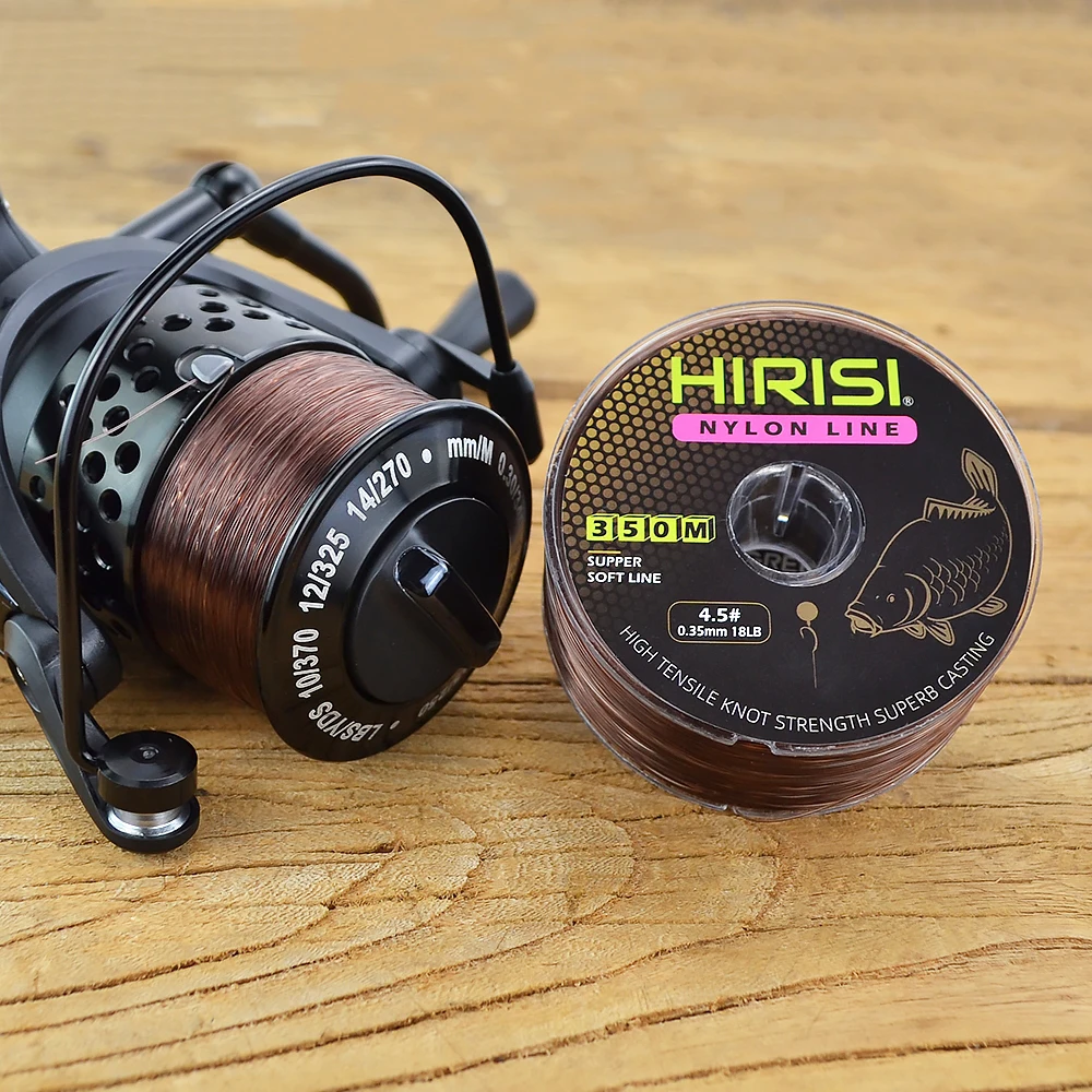 Hirisi-sedal de nailon superfuerte para pesca de carpa, hilo de monofilamento japonés, 12LB-20LB, 350m, 1 unidad - imagen 2