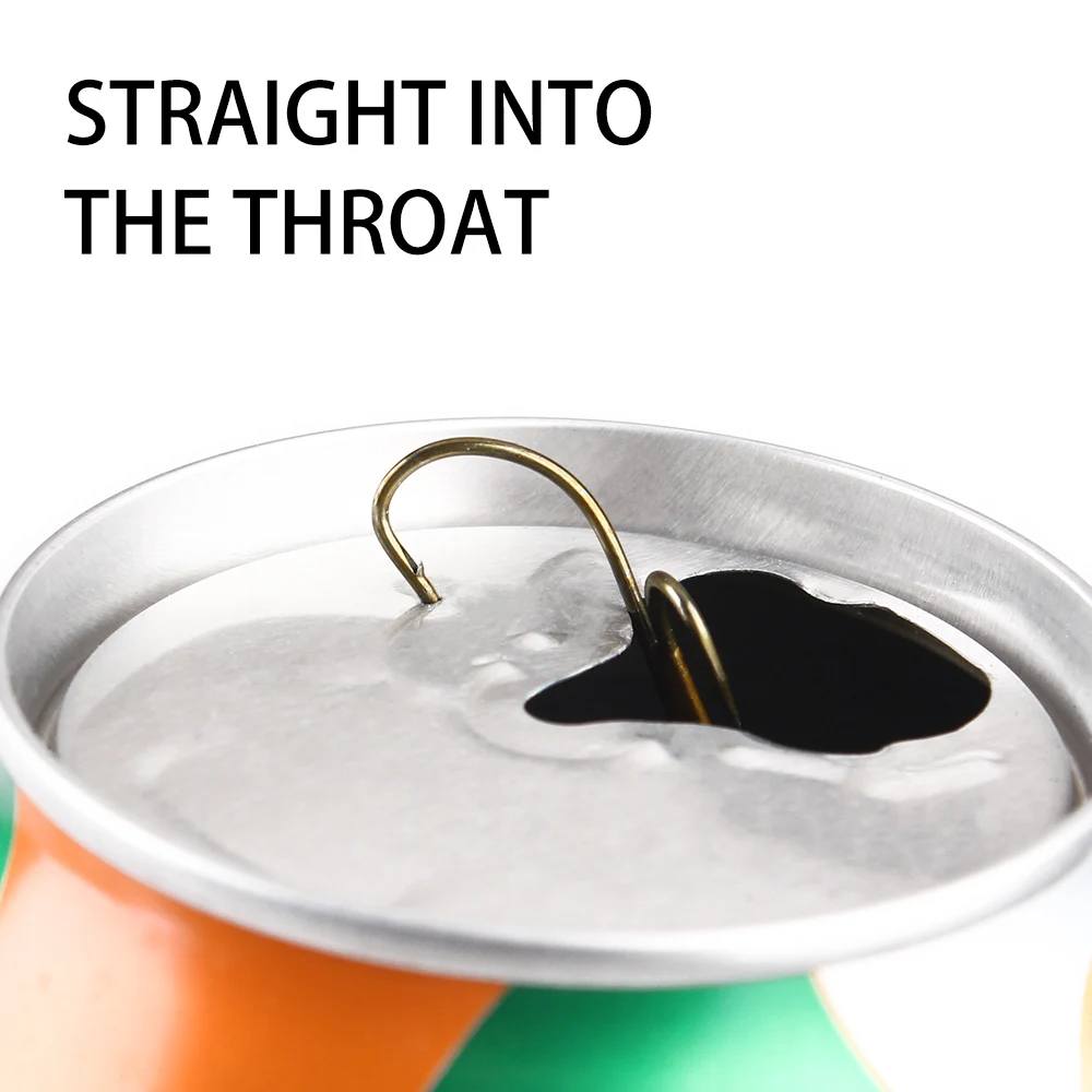 Anzuelo de pesca doble 20 piezas, gancho de púas doradas de acero al carbono, 1 #2 #4 #6 #8 # - imagen 5