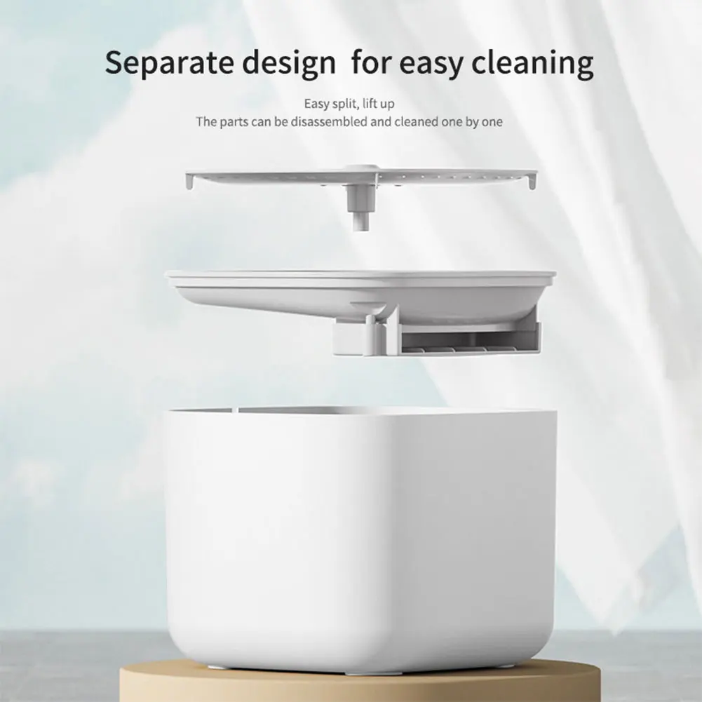 Fuente de agua para gatos de 3L, filtro de recirculación automática, protección contra incendios secos, bebedero de agua para gatos, dispensador de agua silencioso eléctrico USB - imagen 5