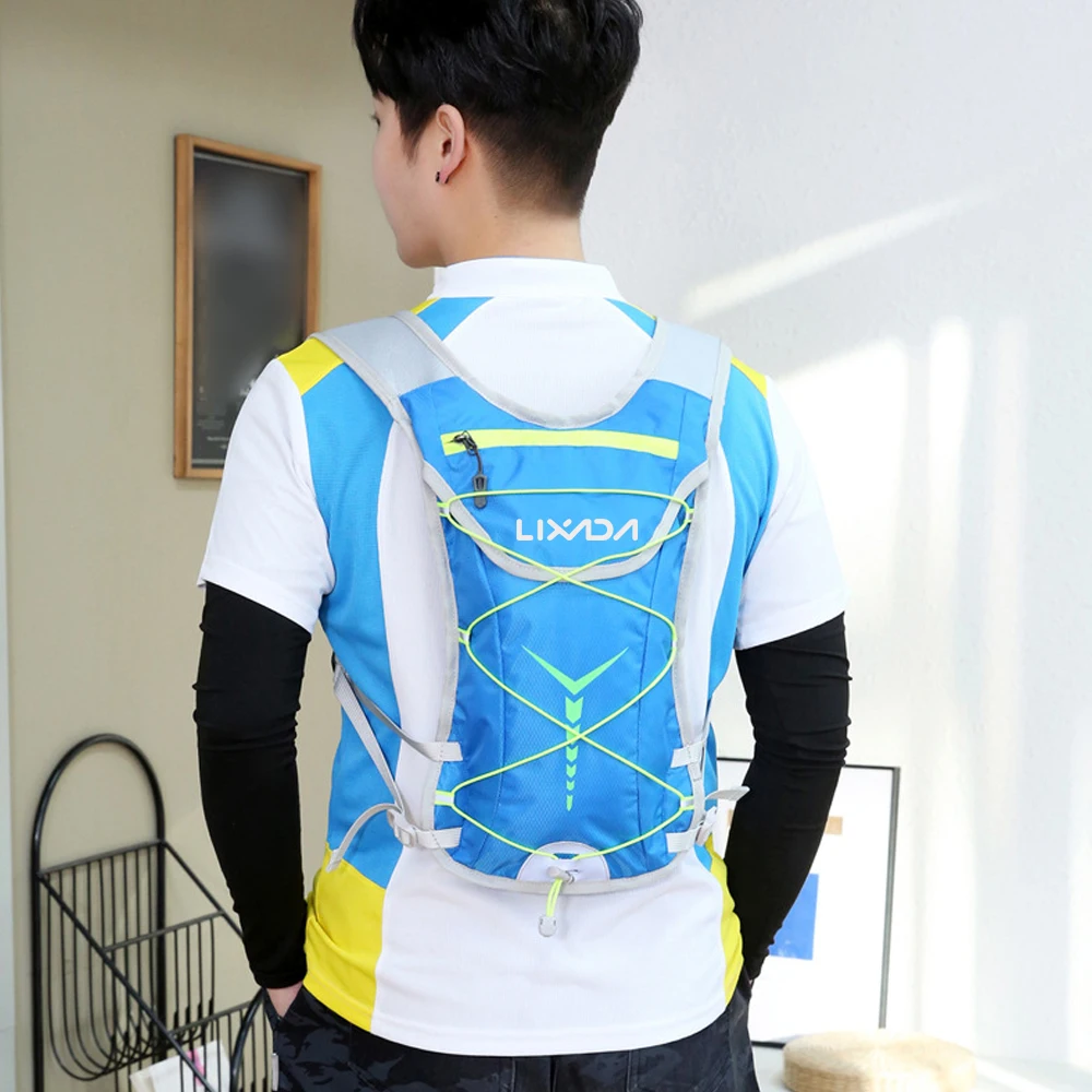 Mochila de hidratación para correr, ciclismo, mochila de agua con tiras reflectantes para exteriores, como acampar, senderismo, hombres y mujeres - imagen 2