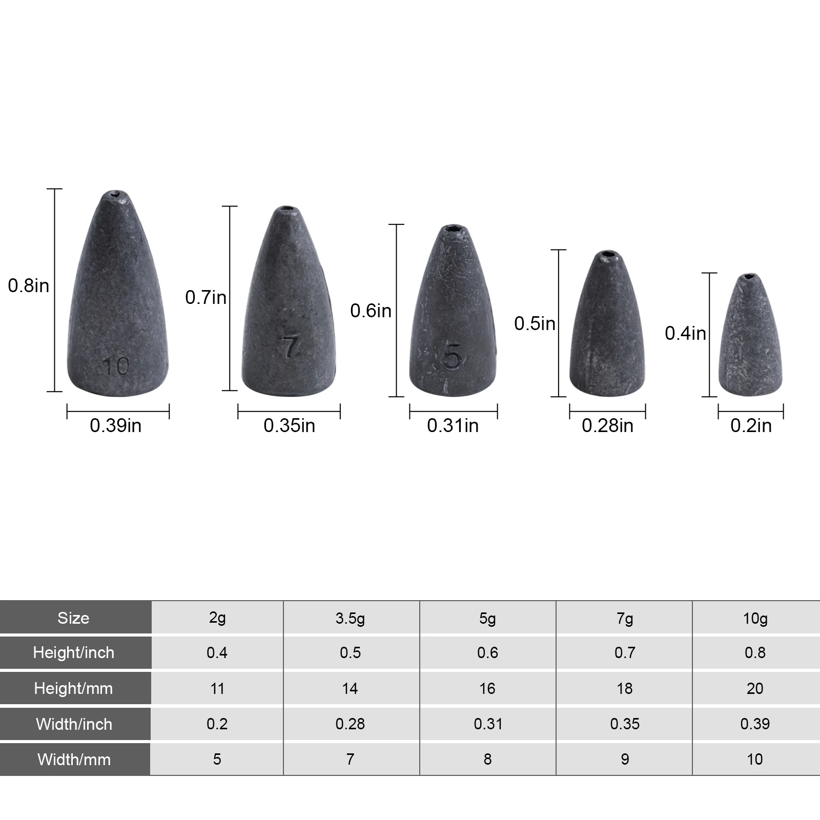 Kit Texas Rig Goture – Anzuelos offset, pesas bala y emergillones - imagen 5