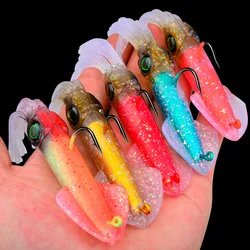 Señuelo de curricán luminoso – Pulpo PVC con faldas de calamar