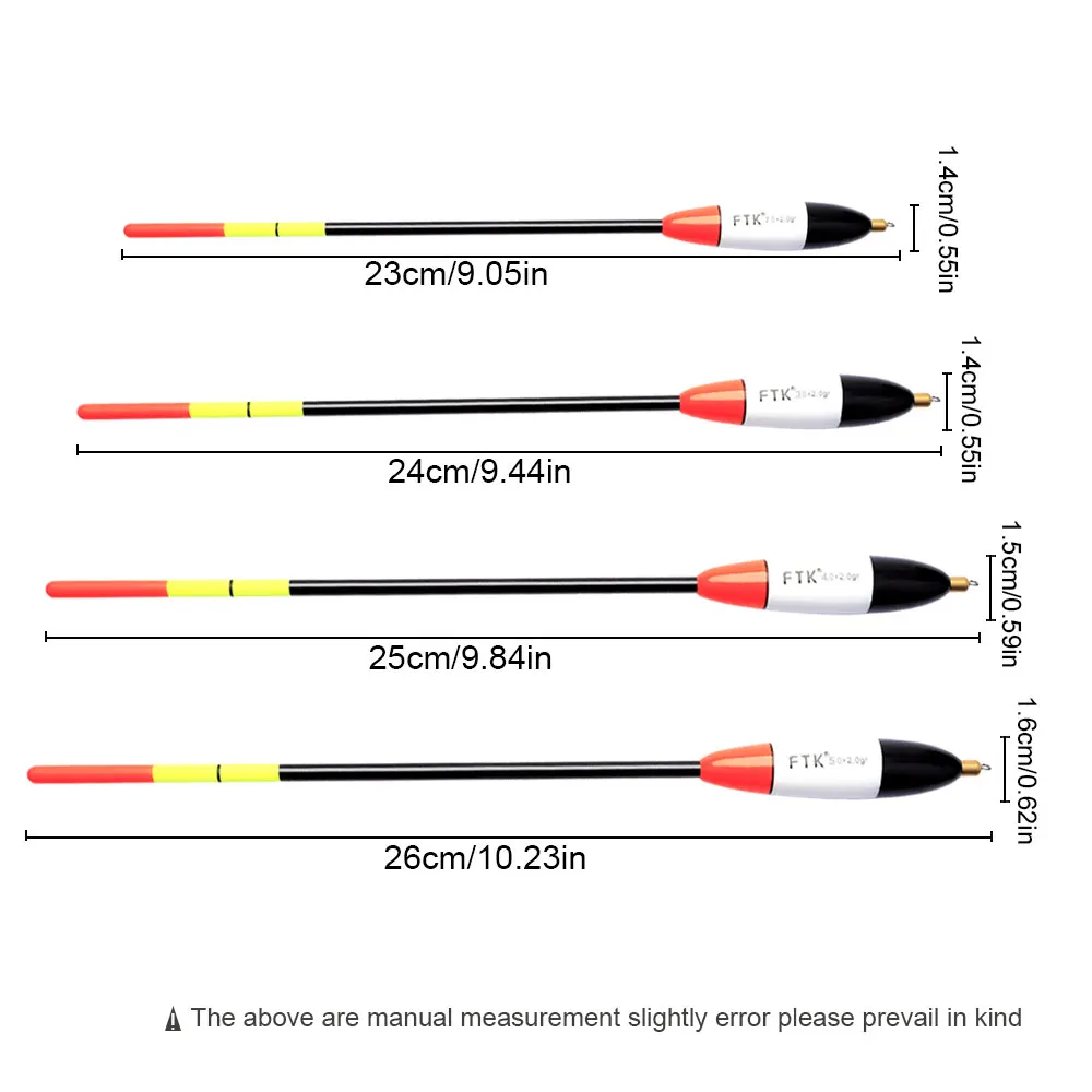 Flotador de abeto Barguzinsky, flotador de pesca de cobre, longitud de 23CM-26CM, peso flotante 2 + 2g/3 + 2g/4 + 2g/5 + 2g para boya de pesca de carpa Bobber - imagen 2
