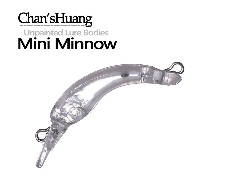 Cuerpo de señuelos sin pintar mini Minnow