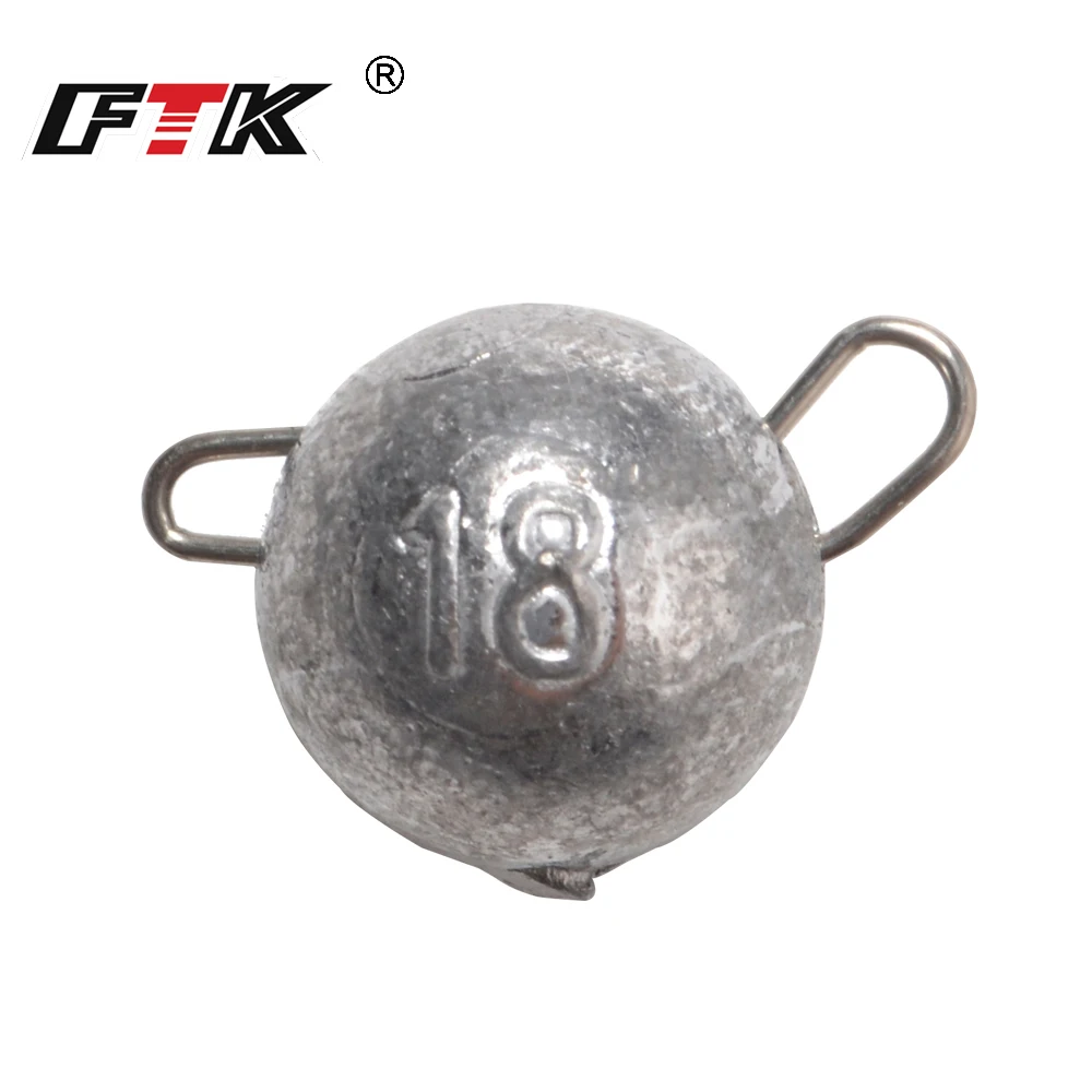 FTK 5 uds supercontinente plomo cabeza de anzuelo de pesca 6g8g10g12g14g16g18g pesas de bala anzuelo de grupo de señuelos blandos anzuelos de pesca grabados