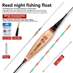 Flotador luminoso de pesca con asiento boya y gancho bolsa