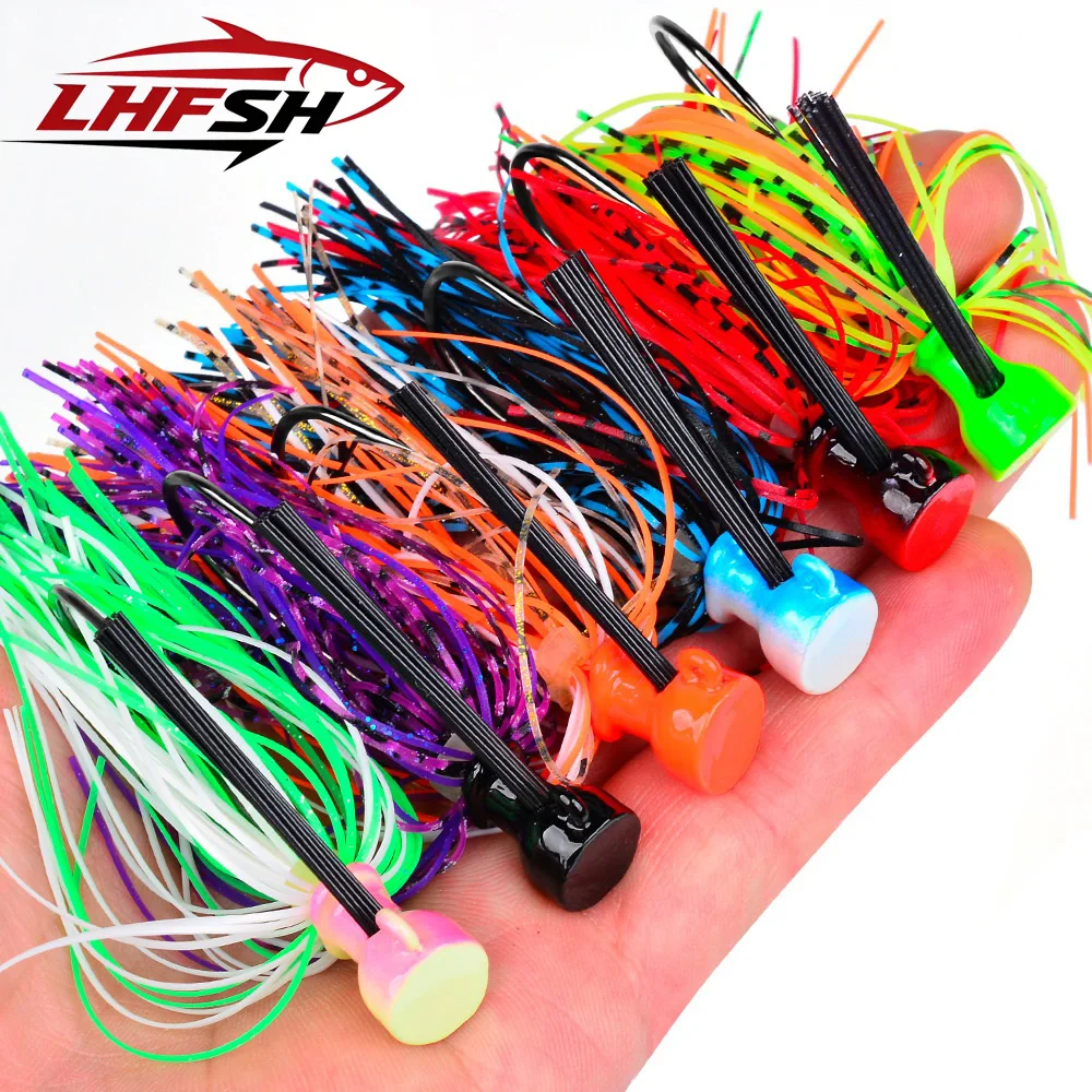 7G 10G 14G anzuelo señuelo de pesca Chatter cebos Spinner cebo sin malezas Buzzbait falda de silicona Wobbler para lubina Pike Walleye trucha