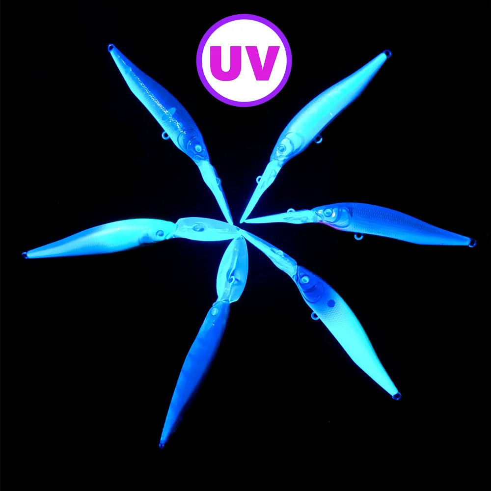 Detalle del acabado UV y las escamas reflectantes