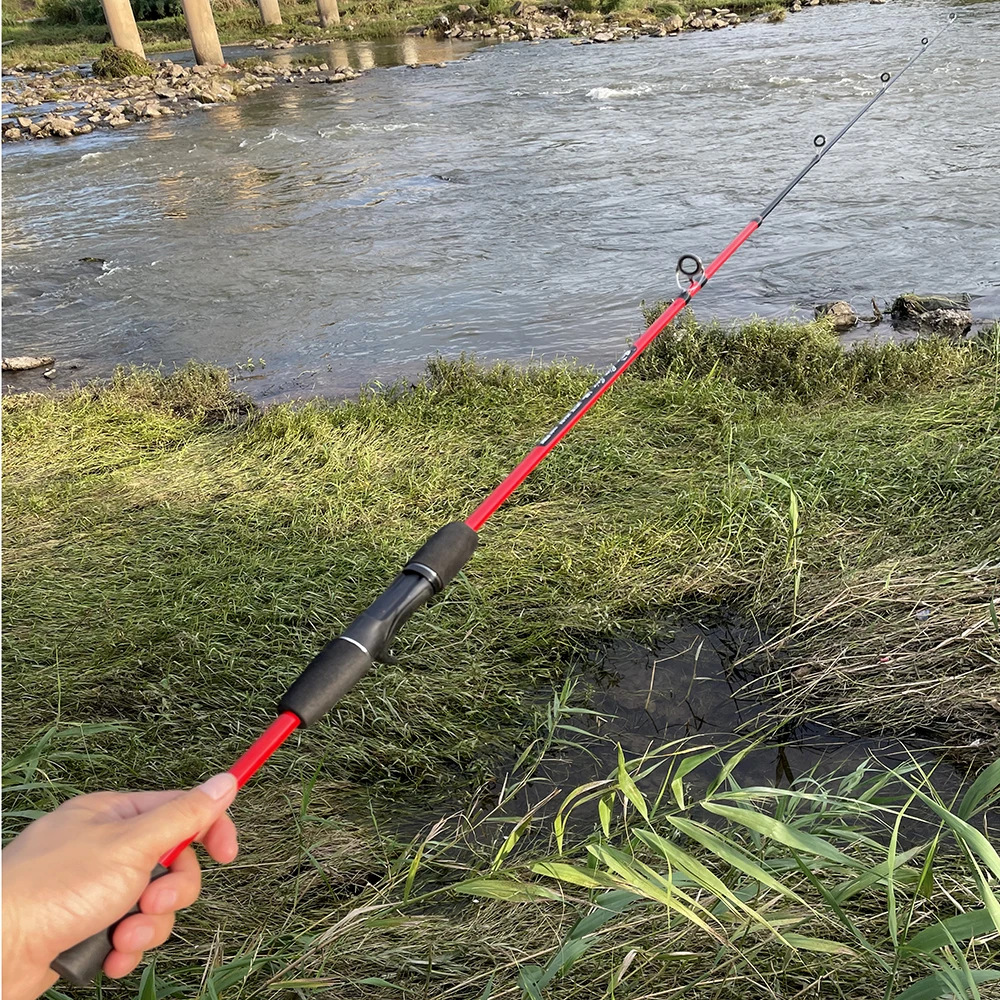 Caña de pescar giratoria, caña de pescar de fundición a tierra, señuelo profesional, Micro Monster, trucha, 1,68 m, 1,8 m, 2 secciones - imagen 5