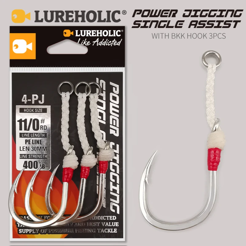 Anzuelos Jigging Assist 4 pines BKK – Atún en alta mar - imagen 5