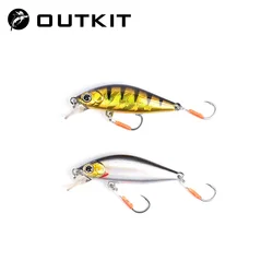 OUTKIT 2022 nuevo llega diseño japonés señuelos pequeños señuelo de pesca 3,2g 45mm hundimiento Minnow Mini cebo duro para perca trucha lubina