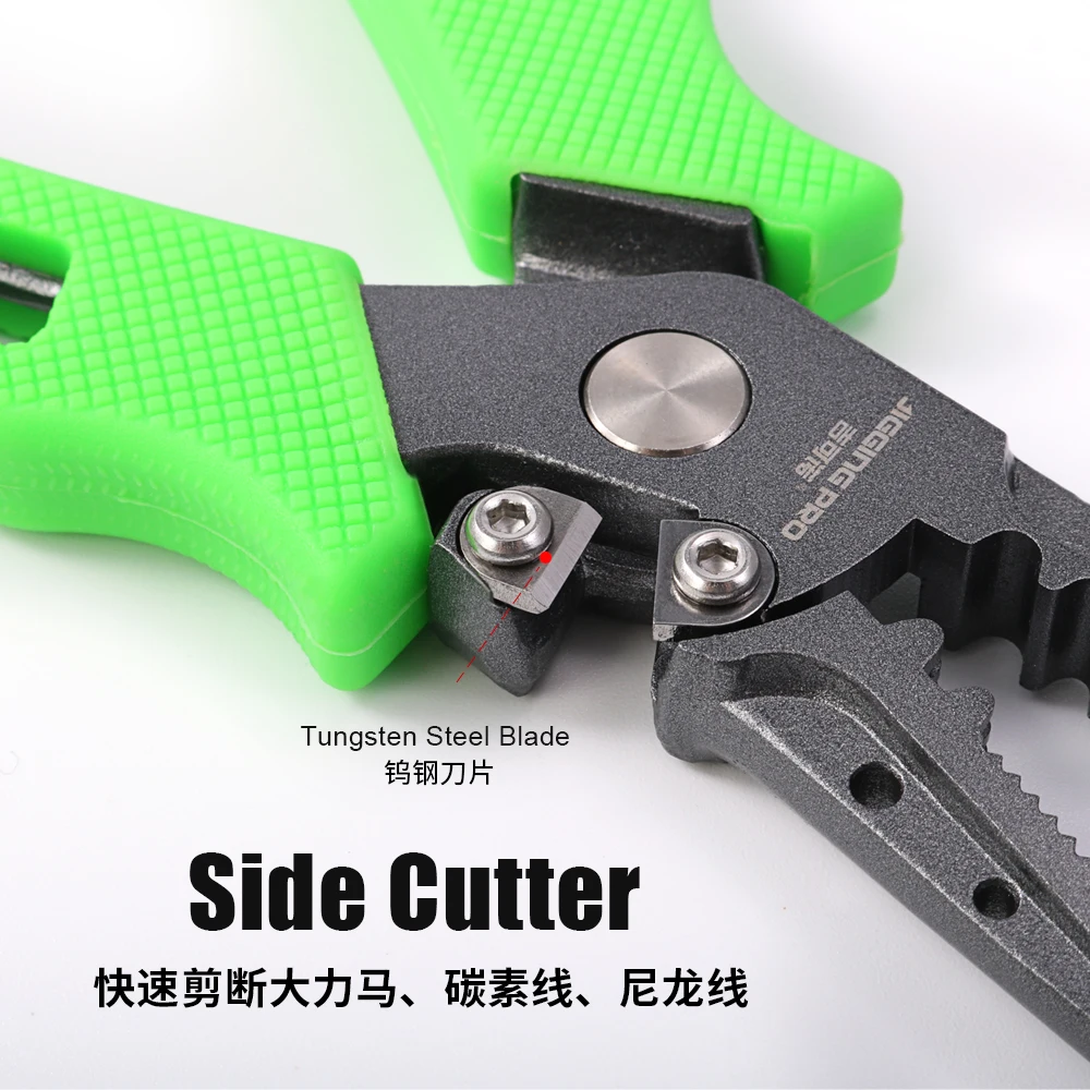 JIGGING-Alicates de pesca PRO X3, aparejos de pesca de agua salada, accesorios de pesca de acero inoxidable, tijeras, cortador de línea, removedor de anzuelos - imagen 5