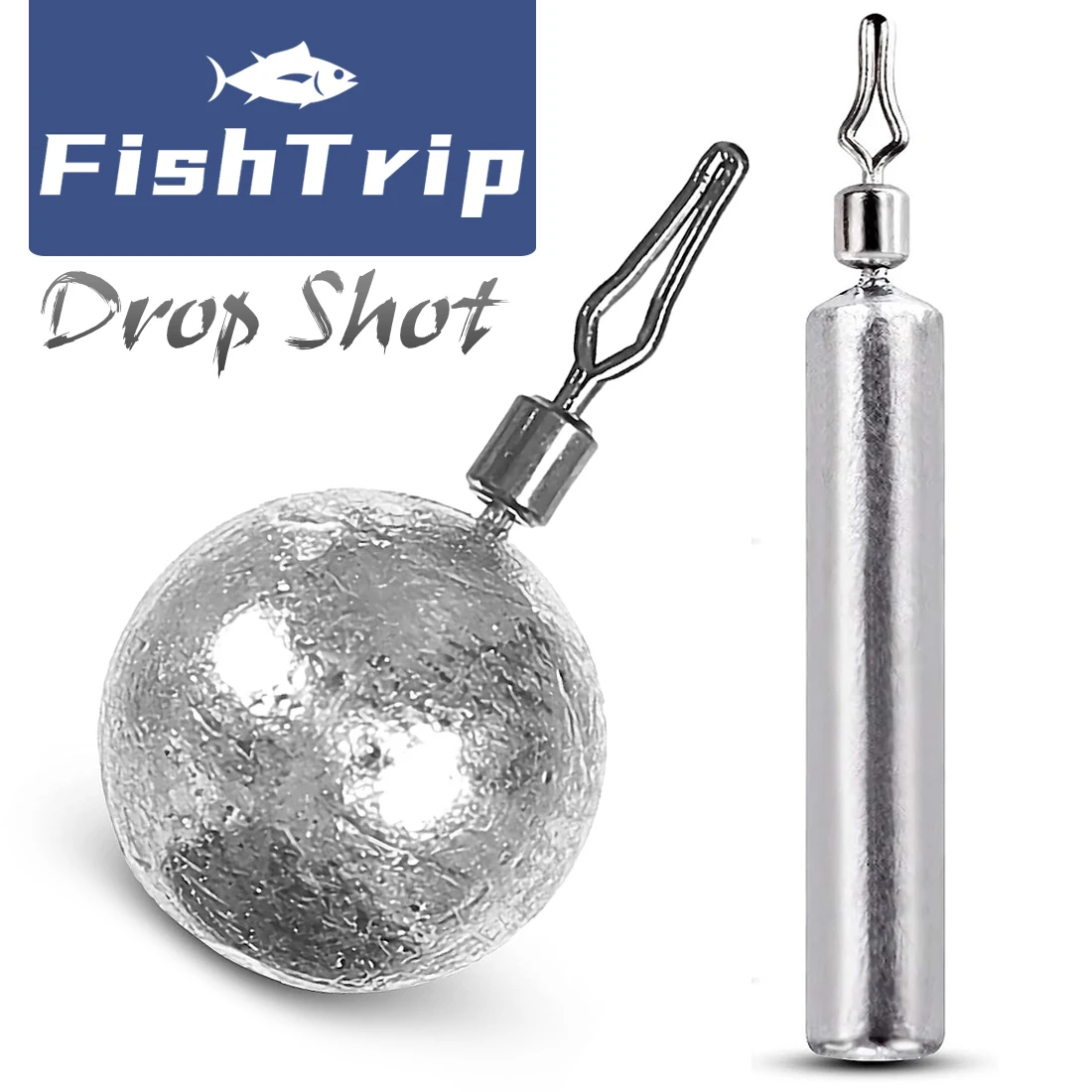 FishTrip Drop Shot peso plomos de pesca Drop Shot Rig Bass Hook accesorios de aparejos