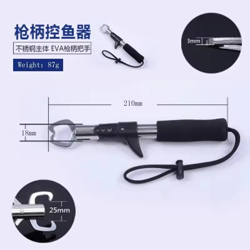 Stainless Steel Fish Controller Luya Clamp Fish Grabber Fish Controller Clamp With Scale And Ruler Pliers Clamp Fish - imagen 3
