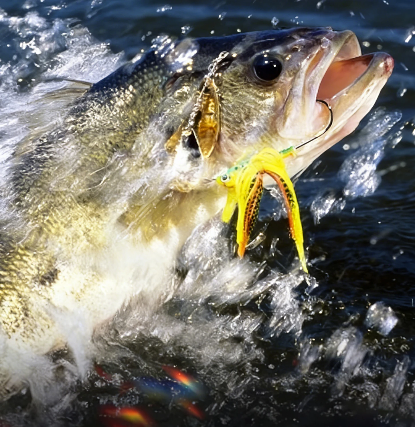 Aplicación en pesca de trucha con trenzada fina