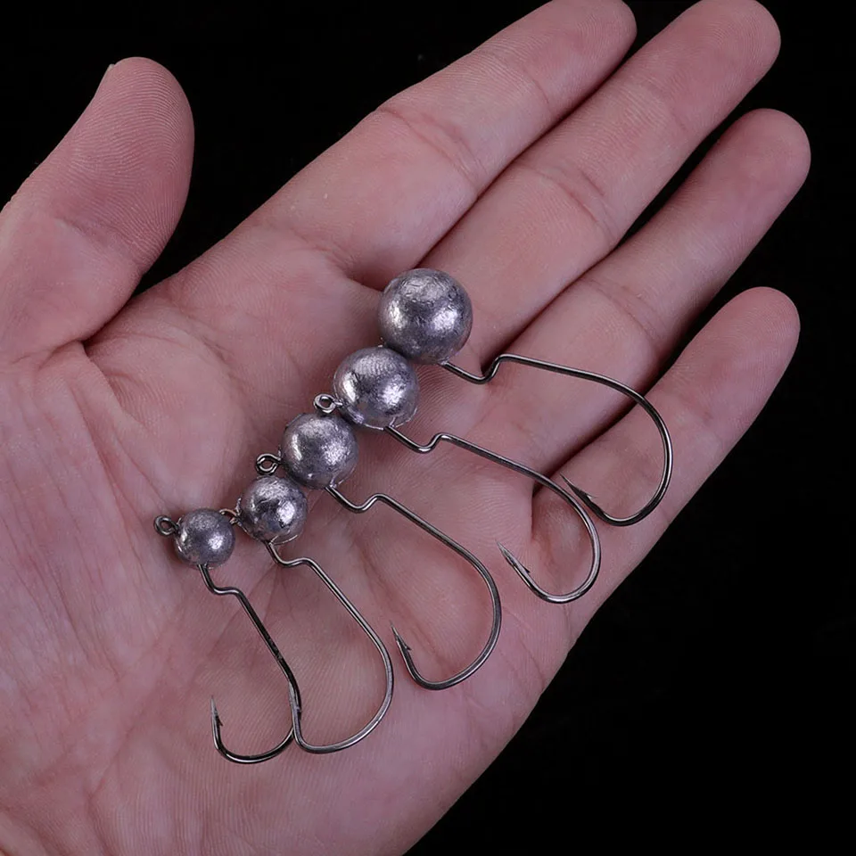 Walk Fish Jig Head Plomo Afilado 3,5-14 g para pesca marina - imagen 5