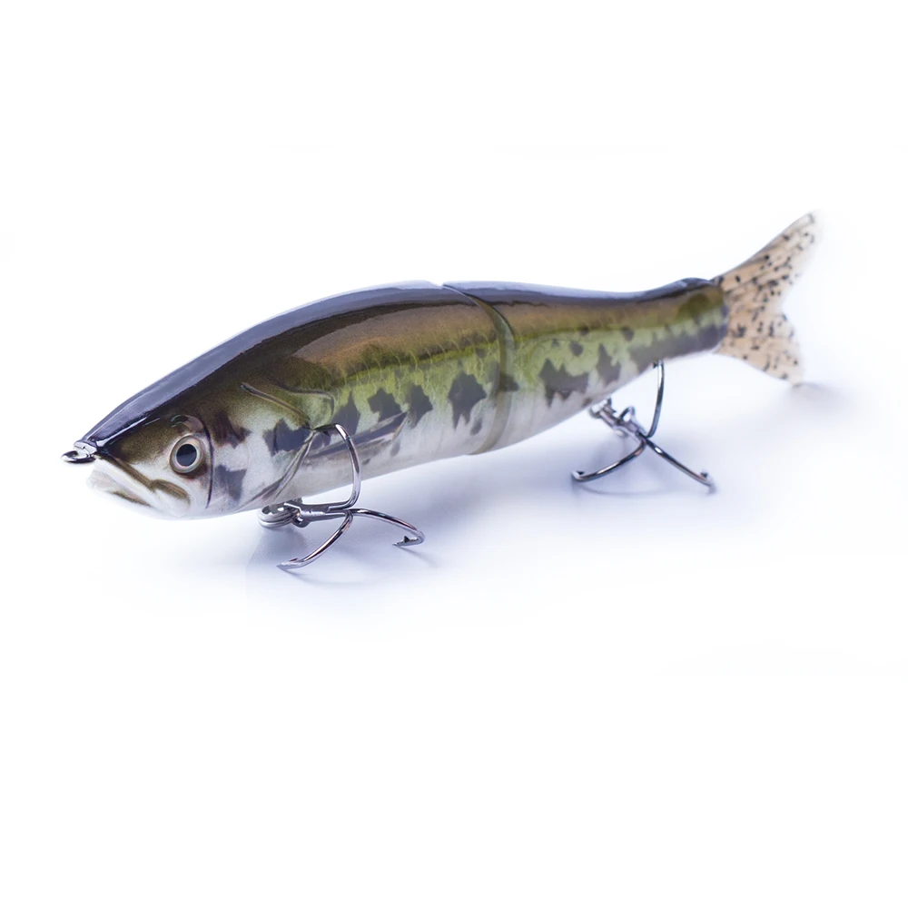 Cebo de deslizamiento silencioso de hundimiento multiarticulado, cuerpo duro con colas suaves, Swimbait Slide Shad, Swimbait señuelo, aparejos de pesca, 15,5 cm/47g - imagen 5