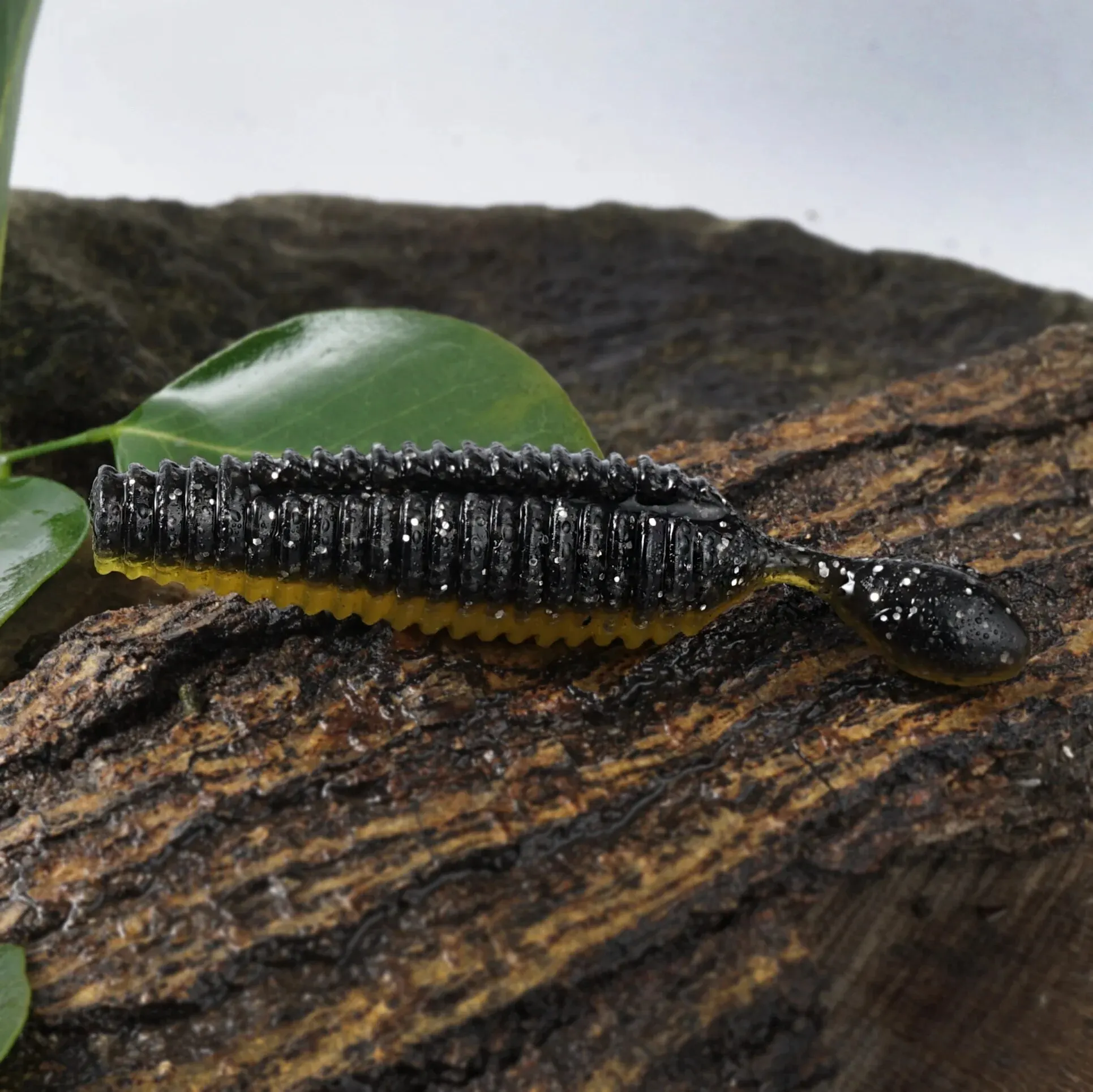 SUNMILE-cebo de palo de 6cm, 4,2g, señuelos de plástico blando pesados, cebo Artificial de gusano, señuelo de sábalo de silicona para pesca de lubina - imagen 5