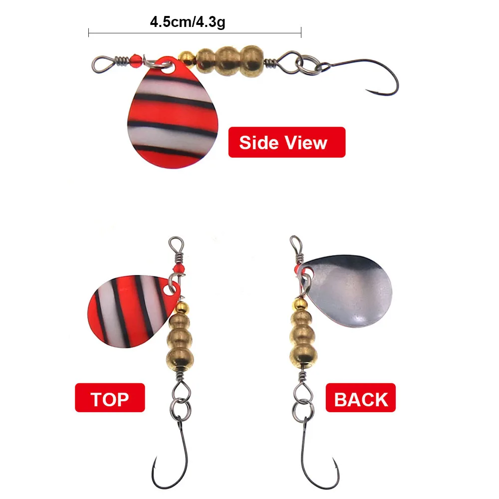 HISTOLURE-señuelo giratorio de Metal ultraligero, cebo giratorio de 4,3g, para pesca, perca, cuchara de trucha, hoja giratoria Artific - imagen 2